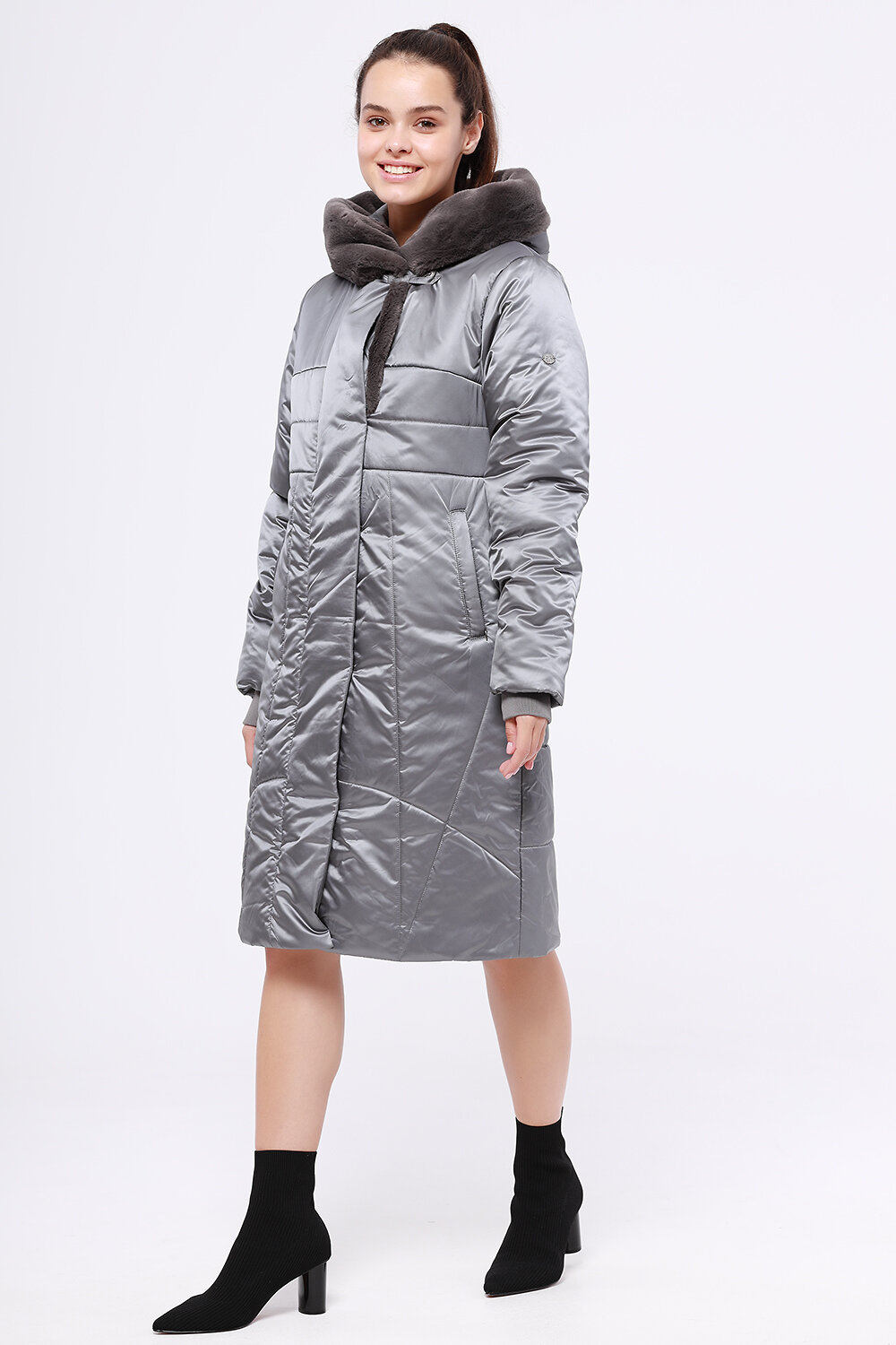 DIMMA Пальто 125058 2105 Серый