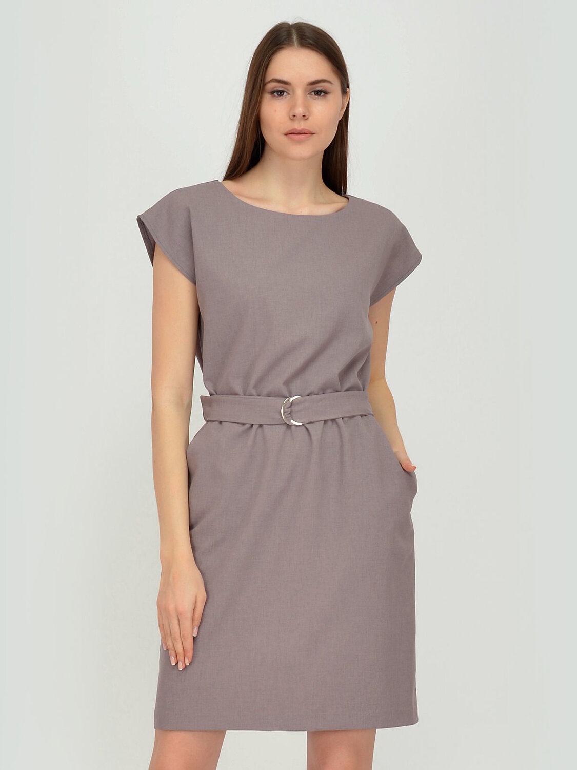 VISERDI Платье 146723 10115-беж 450750 кофейный