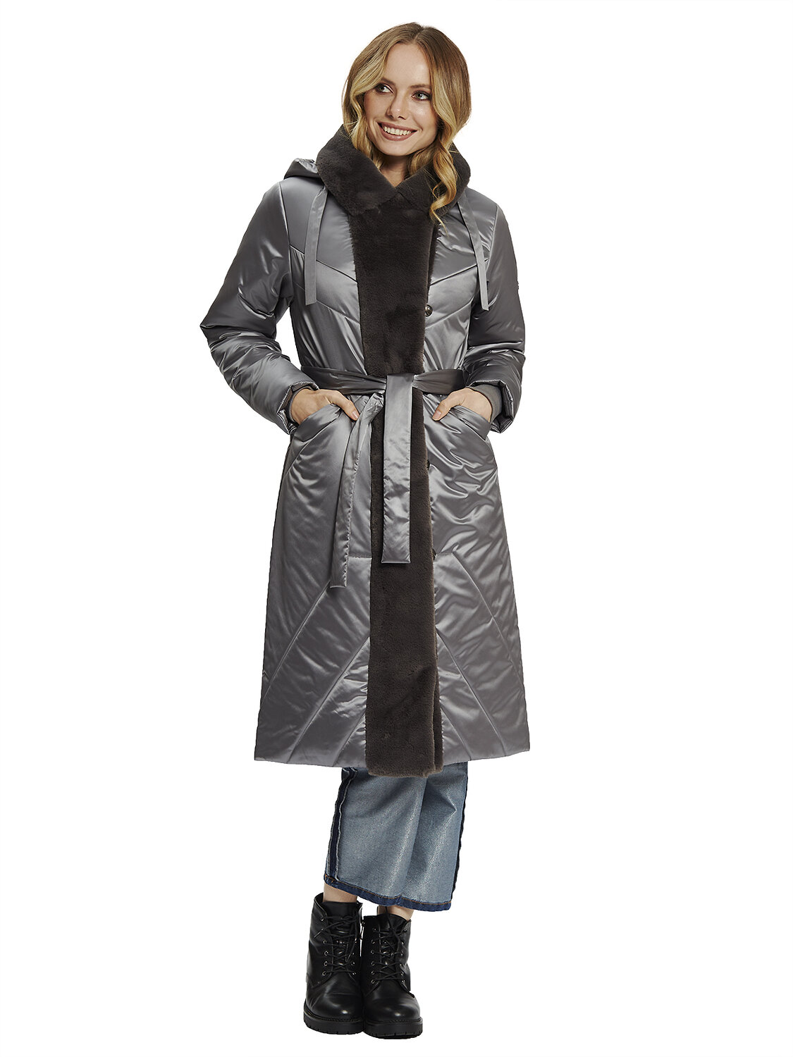 DIMMA Пальто 151956 2122 Серый