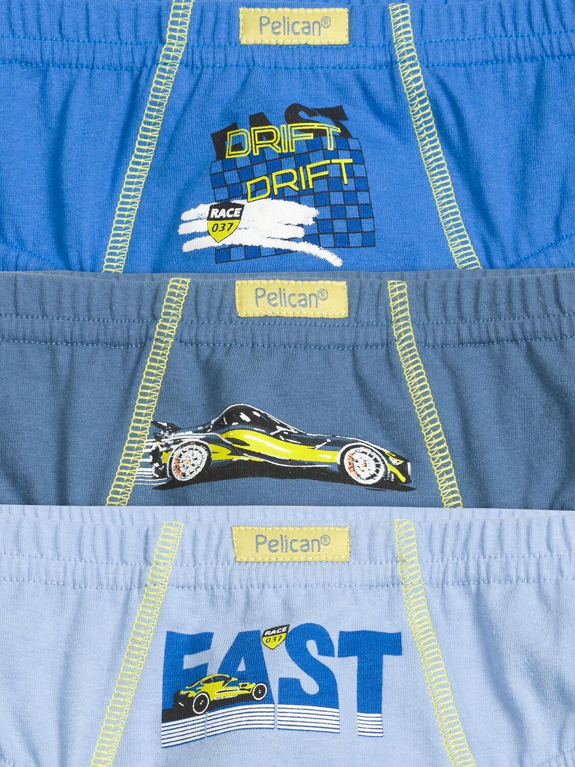 PELICAN Трусы 152391 BULB3206(3) Синий/серый/голубой