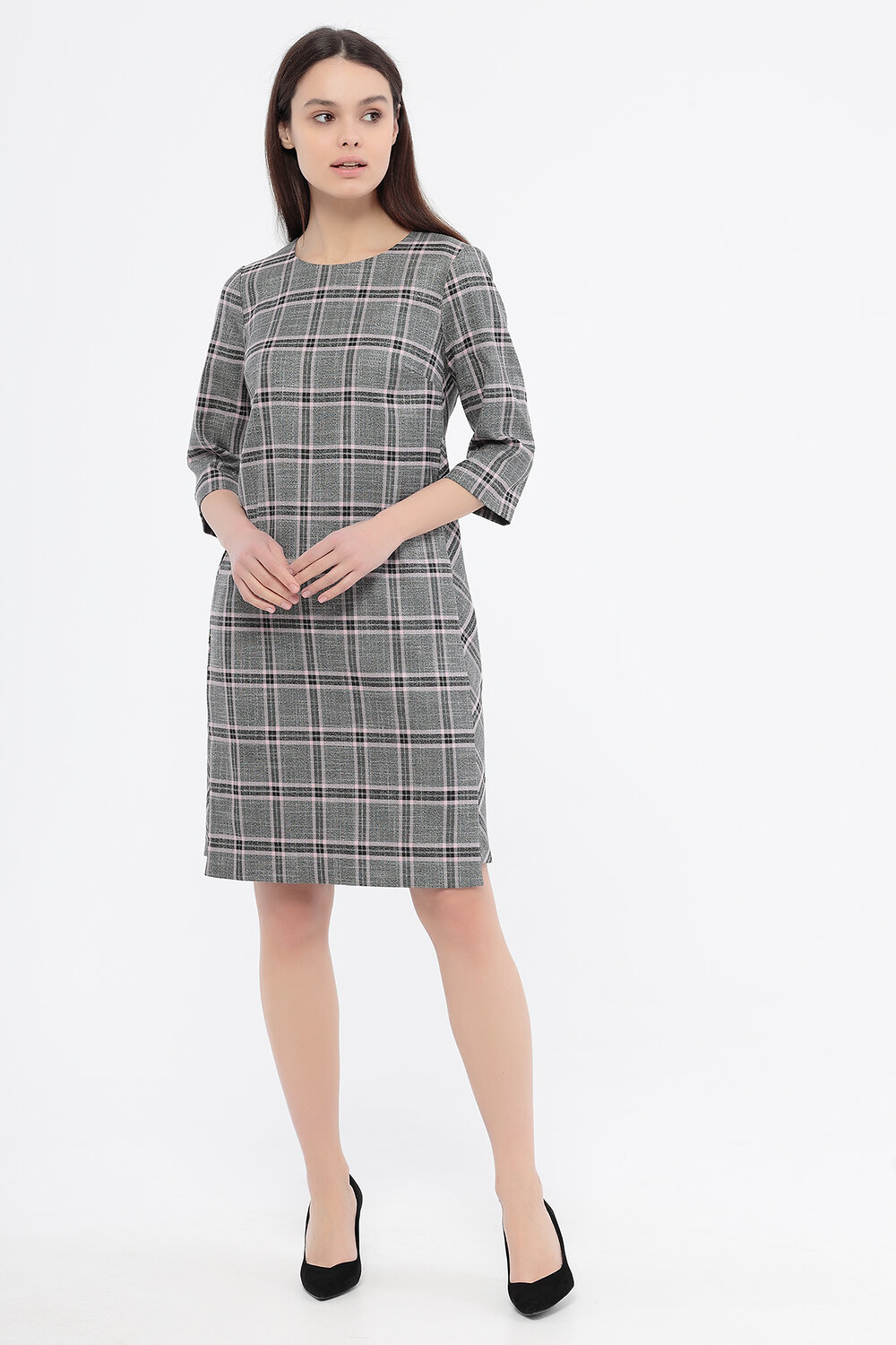 VISERDI Платье 123891 10056-роз 410960 серо-розовый