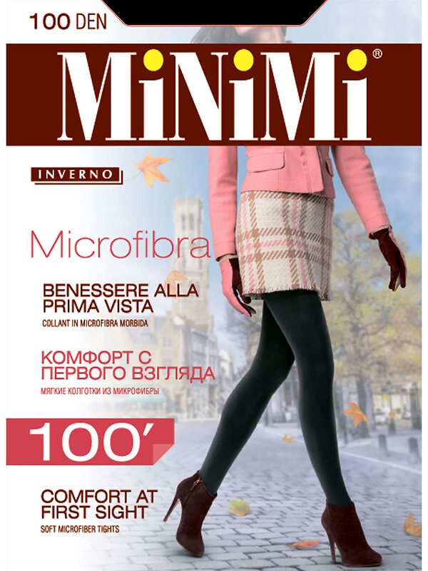 Minimi Колготки 165432 MICROFIBRA 100 nero