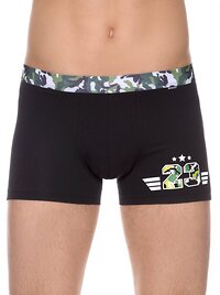 DiWaRi Трусы 197258 TATTOO SHORTS 862 (в коробке) nero-green