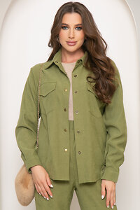 LT Collection Рубашка 260767 Б4563 зеленый