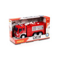 Полесье "Сити", автомобиль-пожарный инерционный (со светом и звуком) (в коробке) 322839 86396 