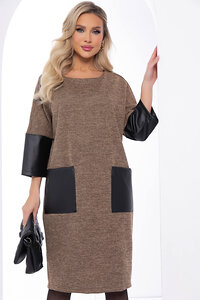 LT Collection Платье 336270 П8150 капучино, чёрный