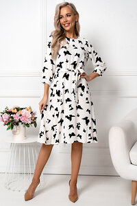 Open-style Платье 425035 5883 белый/черный