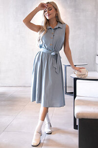 LT Collection Платье 427059 П10489 серо-голубой