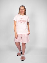 Be Friends Пижама 427183 0932 пыльно-розовый/полоска на нежно-розовом