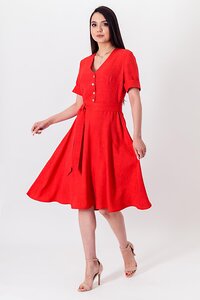 Brava Платье 428992 4851-3 ярко-красный меланж