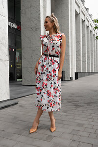 Open-style Платье 441891 6300 белый/розовый