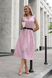 Open-style Платье 441905 6294 розовый/белый