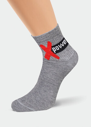 CLEVER Носки 169447 К340 хл+эл меланж серый