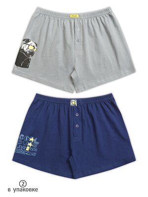 PELICAN Трусы 175511 BUB4222(2) Серый/темно-синий