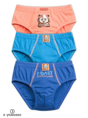 PELICAN Трусы 175525 BULB3255(3) Оранжевый/синий/темно-синий