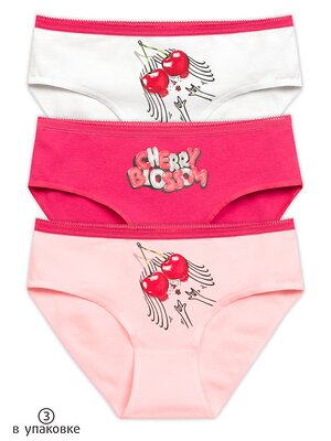 PELICAN Трусы 177595 GULB3278/1(3) Белый/малиновый/розовый