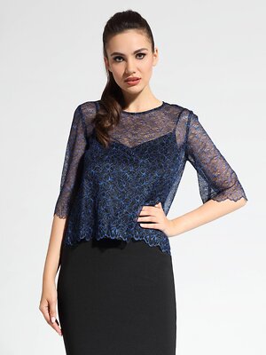 Conte elegant Блузка 195037 LBL 1061 black-royal blue