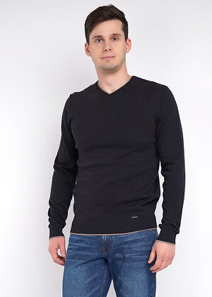 CLEVER Джемпер 199993 612806х меланж т.серый