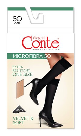 Conte elegant Гольфы 226514 MICROFIBRA 50 NEW (конверт) natural