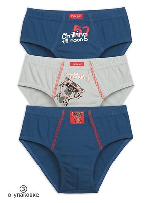 PELICAN Трусы 250383 BULB3271(3) Синий/серый/синий