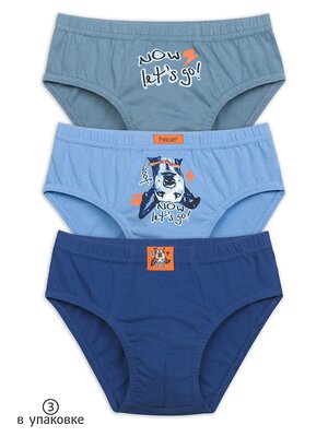 PELICAN Трусы 250384 BULB3272(3) Джинс/голубой/синий