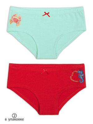 PELICAN Трусы 250426 GUHB4285(2) Голубой/красный