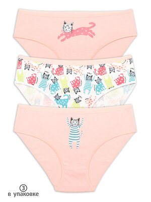 PELICAN Трусы 250468 GULB4276(3) Розовый/белый/розовый