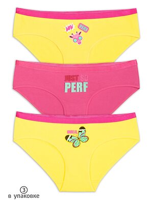 PELICAN Трусы 250480 GULB4284/1(3) Желтый/розовый/желтый