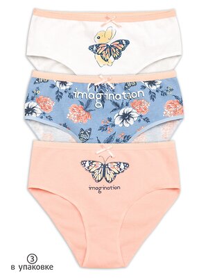 PELICAN Трусы 250489 GULC3274(3) Белый/голубой/персиковый