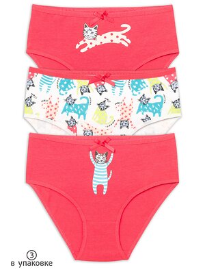 PELICAN Трусы 250491 GULC3276/1(3) Красный/белый/красный