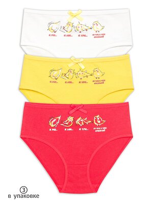 PELICAN Трусы 250492 GULC3281(3) Белый/желтый/красный