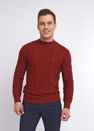 CLEVER Джемпер 253598 423375/73ха терракотовый