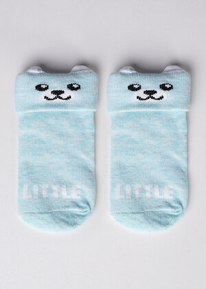 CLEVER Носки 277692 С003 12-14,14-16 меланж бирюзовый