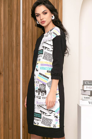 LT Collection Платье 279507 П5151 белый, чёрный