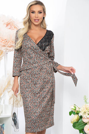 LT Collection Платье 279519 П5199 коричневый