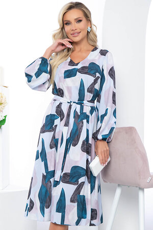 LT Collection Платье 279522 П5254 серо-голубой