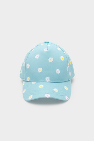 CROCKID Кепка 284754 ТК 80076 голубая дымка, маленькие ромашки