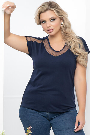 LT Collection Блуза 292433 Б5656 синий