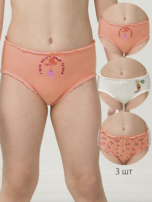 PELICAN Трусы 298198 GULB3292/1(3) Персиковый/персиковый/белый