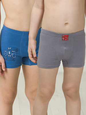 PELICAN Трусы 299137 BUHB3302(2) Серый/джинс