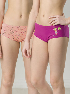 PELICAN Трусы 299139 GUHB4292(2) Пурпурный/персиковый