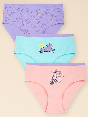 PELICAN Трусы 310690 GULC3343(3) Персиковый/лаванда/лазурный