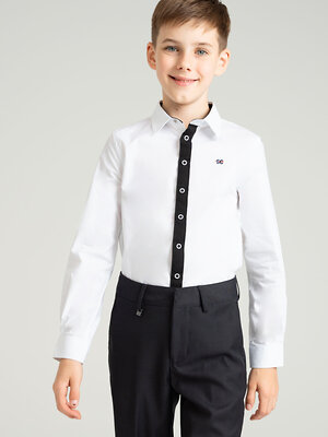 PLAYTODAY Сорочка 310802 22317096 белый,тёмно-синий