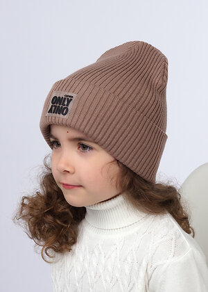 CLEVER Шапка 313302 603435ха св.коричневый