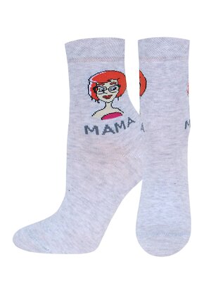 БРЕСТСКИЕ Носки 315009 1159 СОЮЗМУЛЬТФИЛЬМ ("Простоквашино", средней длины) св.серый меланж