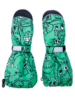 PLAYTODAY Варежки 316714 32312197 черный,зеленый