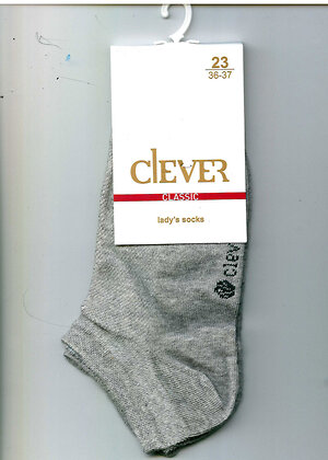 CLEVER Носки 325709 Д203 меланж серый