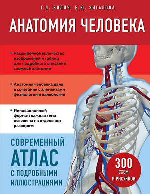 Эксмо Г. Л. Билич, Е. Ю. Зигалова "Анатомия человека. Современный атлас с подробными иллюстрациями" 340339 978-5-04-119701-8 