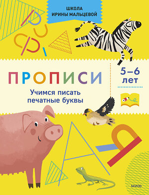 Эксмо Ирина Владимировна Мальцева "Прописи. Учимся писать печатные буквы. 5-6 лет" 359048 978-5-00195-903-8 