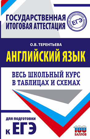 АСТ Терентьева О.В. "ЕГЭ. Английский язык. Весь школьный курс в таблицах и схемах для подготовки к единому государственному экзамену" 374898 978-5-17-139201-7 